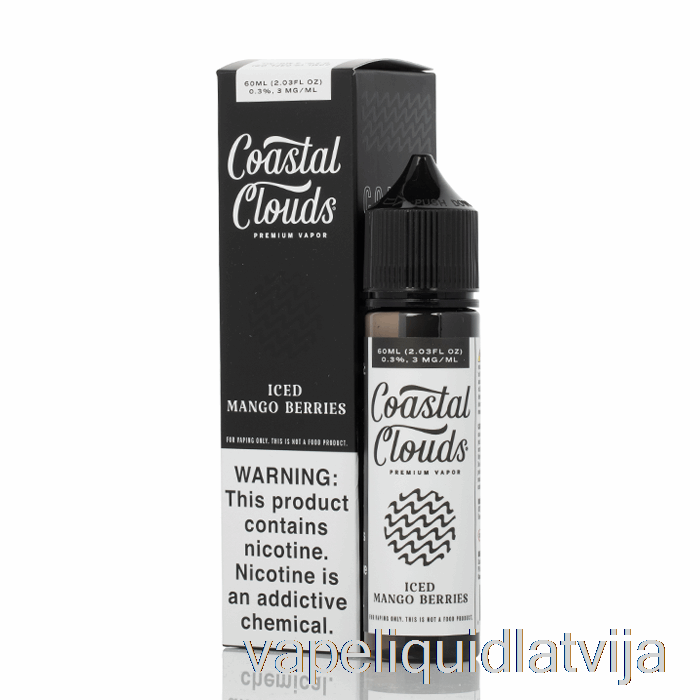 Ledus Mango Ogas - Piekrastes Mākoņi Co. - 60 Ml 3 Mg Vape šķidruma